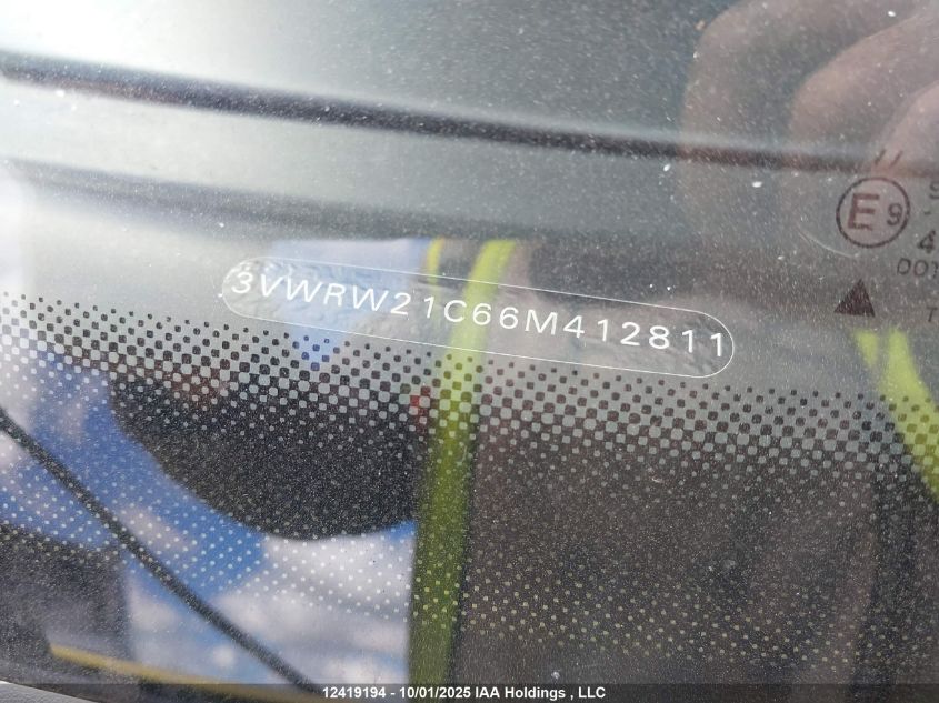 2006 Volkswagen Beetle VIN: 3VWRW21C66M412811 Lot: 12419194