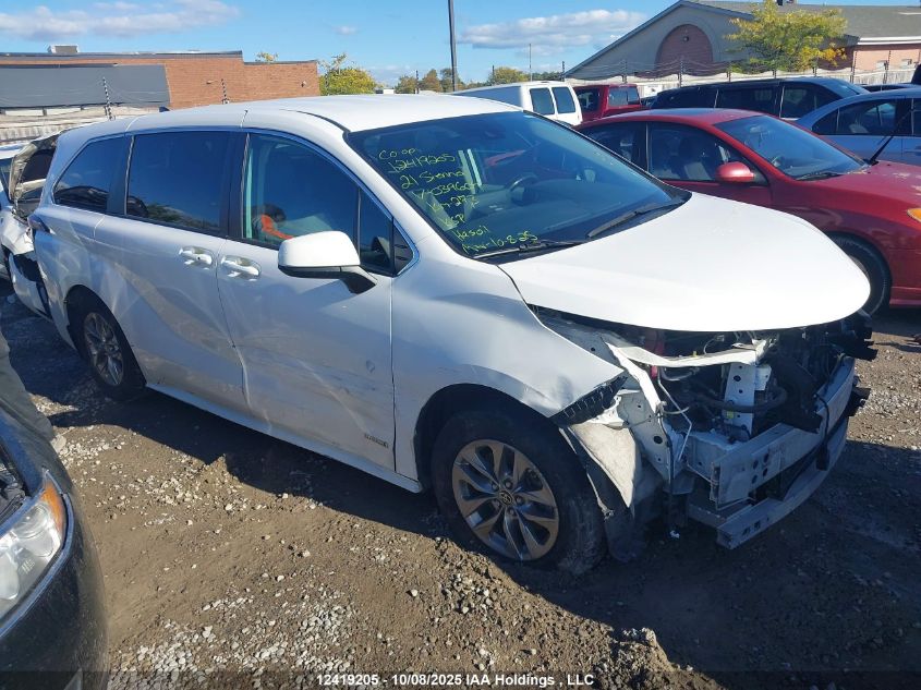 2021 Toyota Sienna Le 8-Passenger VIN: 5TDGSKFC4MS039604 Lot: 12419205