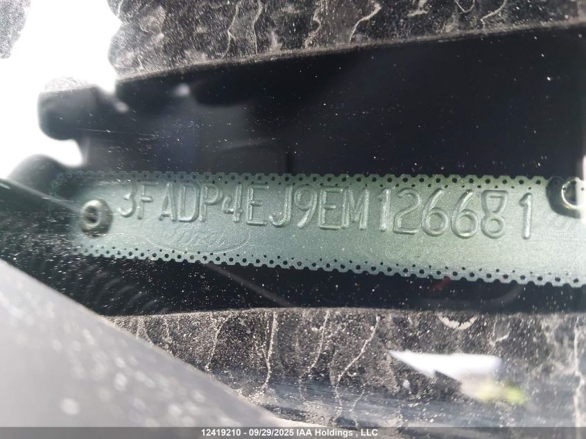 2014 Ford Fiesta Se VIN: 3FADP4EJ9EM126681 Lot: 12419210