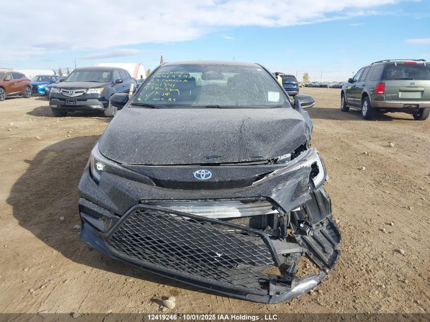 2023 Toyota Corolla Hybrid Se VIN: JTDBDMHE6PJ001341 Lot: 12419246