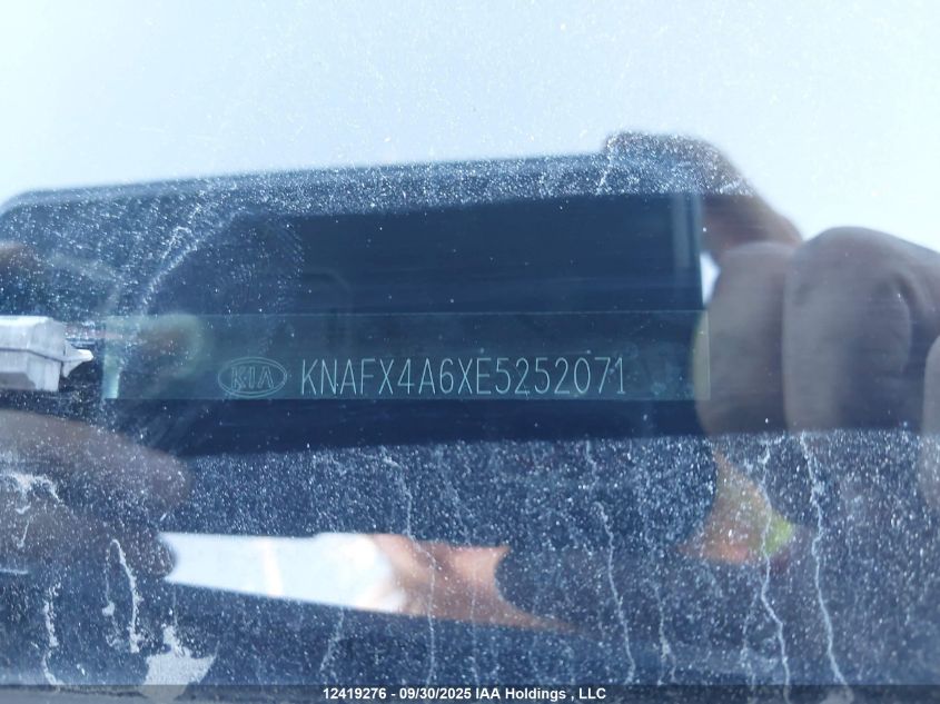 2014 Kia Forte Lx VIN: KNAFX4A6XE5252071 Lot: 12419276