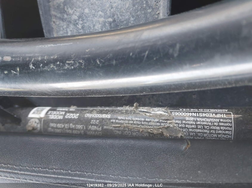 1HFVE04S1N4600065 2022 HONDA SXS photo no. 9