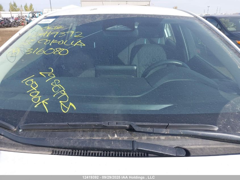 2025 Toyota Corolla Le VIN: 5YFB4MDE9SP316080 Lot: 12419392