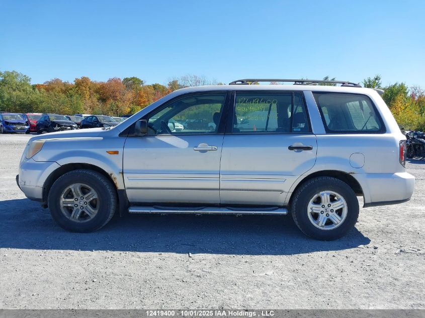 2006 Honda Pilot Lx VIN: 5FNYF18126B006445 Lot: 12419400