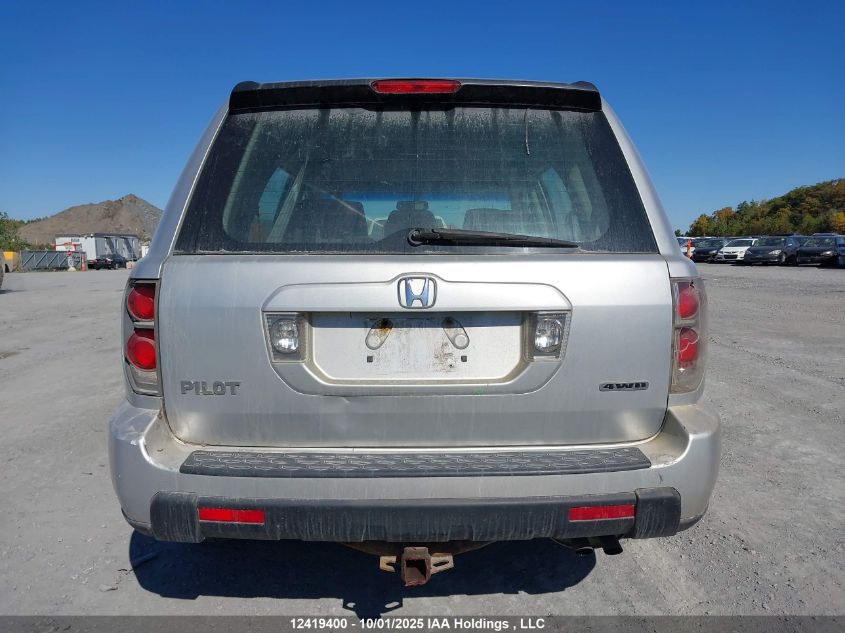 2006 Honda Pilot Lx VIN: 5FNYF18126B006445 Lot: 12419400