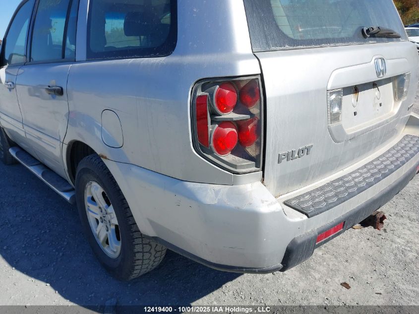 2006 Honda Pilot Lx VIN: 5FNYF18126B006445 Lot: 12419400