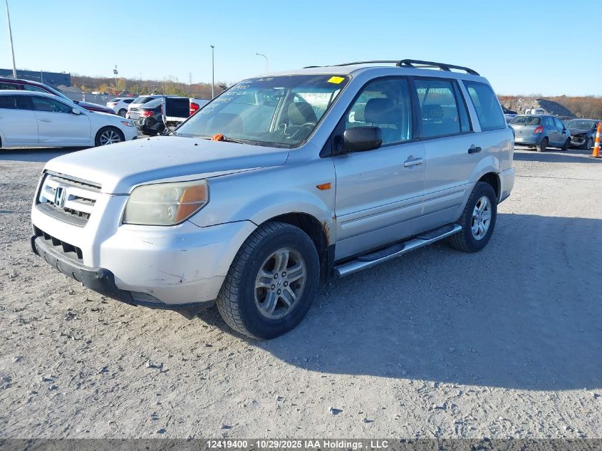 2006 Honda Pilot Lx VIN: 5FNYF18126B006445 Lot: 12419400