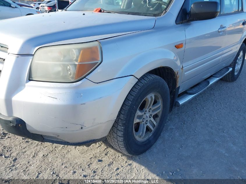 2006 Honda Pilot Lx VIN: 5FNYF18126B006445 Lot: 12419400