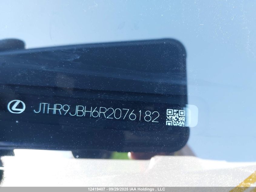 2024 Lexus Ux 250H VIN: JTHR9JBH6R2076182 Lot: 12419407