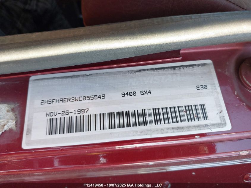 1998 International 9000 9400 VIN: 2HSFHAER3WC055549 Lot: 12419458