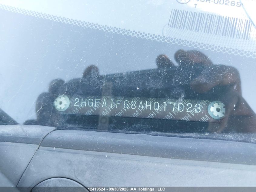 2010 Honda Civic VIN: 2HGFA1F68AH017023 Lot: 12419524