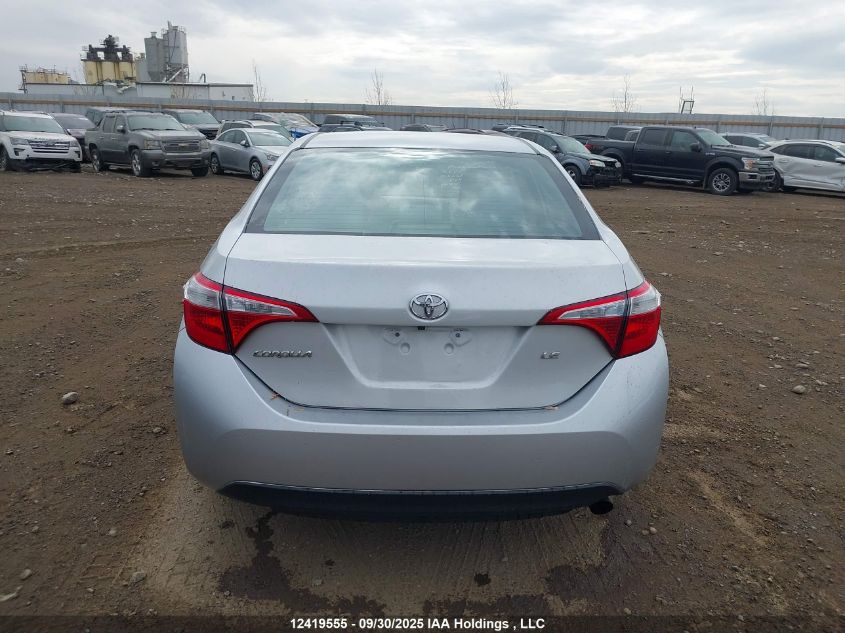 2016 Toyota Corolla Le VIN: 2T1BURHE0GC691449 Lot: 12419555