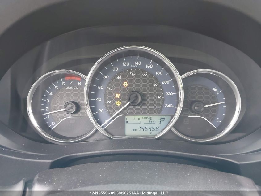 2016 Toyota Corolla Le VIN: 2T1BURHE0GC691449 Lot: 12419555