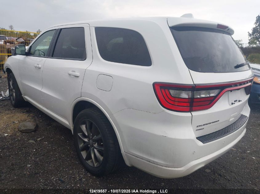 2017 Dodge Durango Gt VIN: 1C4RDJDGXHC623158 Lot: 12419557