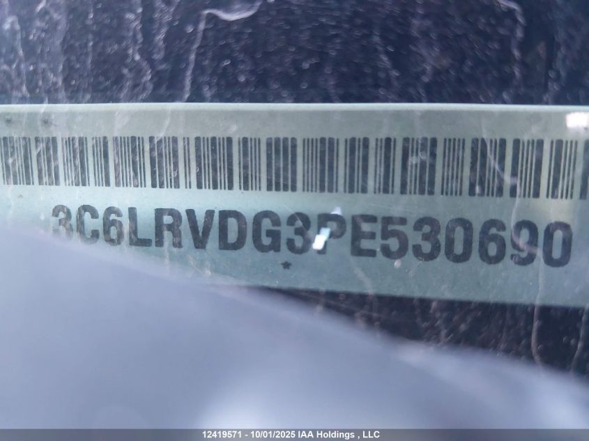 2023 Ram Promaster 2500 2500 High VIN: 3C6LRVDG3PE530690 Lot: 12419571