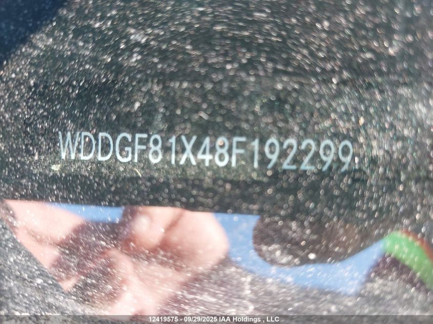2008 Mercedes-Benz C 300 4Matic VIN: WDDGF81X48F192299 Lot: 12419575