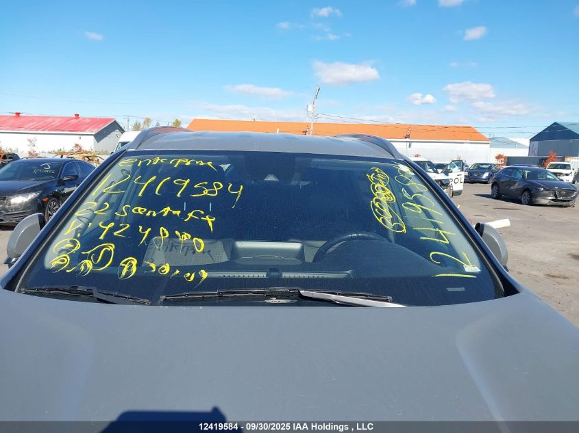 2022 Hyundai Santa Fe Sel VIN: 5NMS3DAJXNH424890 Lot: 12419584