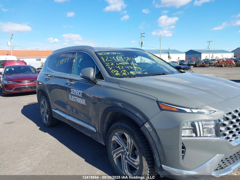 2022 Hyundai Santa Fe Sel VIN: 5NMS3DAJXNH424890 Lot: 12419584