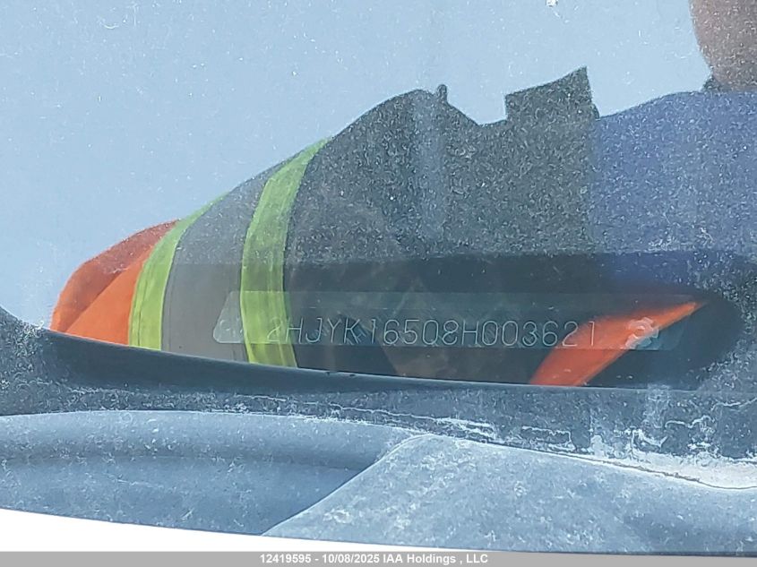 2008 Honda Ridgeline Ex-L VIN: 2HJYK16508H003621 Lot: 12419595