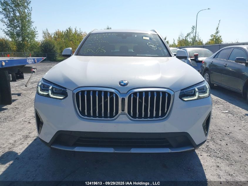 2024 BMW X3 xDrive30I VIN: 5UX53DP03R9W62012 Lot: 12419613