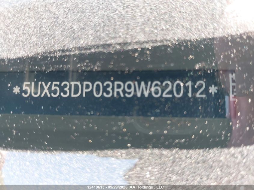 2024 BMW X3 xDrive30I VIN: 5UX53DP03R9W62012 Lot: 12419613