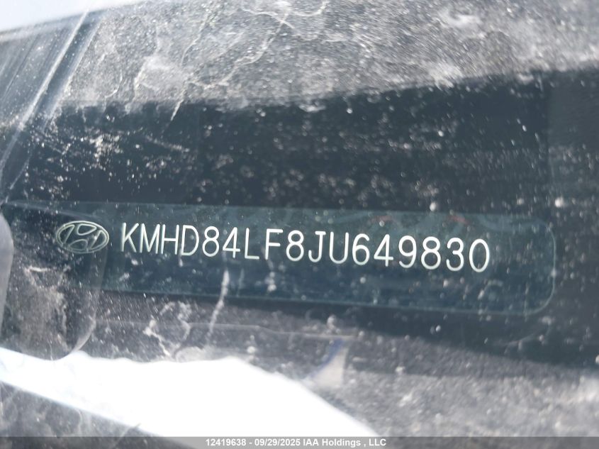 2018 Hyundai Elantra Sel/Value/Limited VIN: KMHD84LF8JU649830 Lot: 12419638