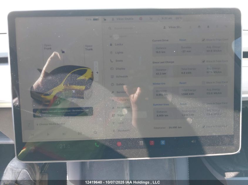 2022 Tesla Model Y Long Range VIN: 7SAYGAEEXNF570656 Lot: 12419640