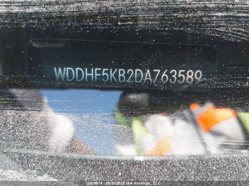 2013 Mercedes-Benz E 350 VIN: WDDHF5KB2DA763589 Lot: 12419674