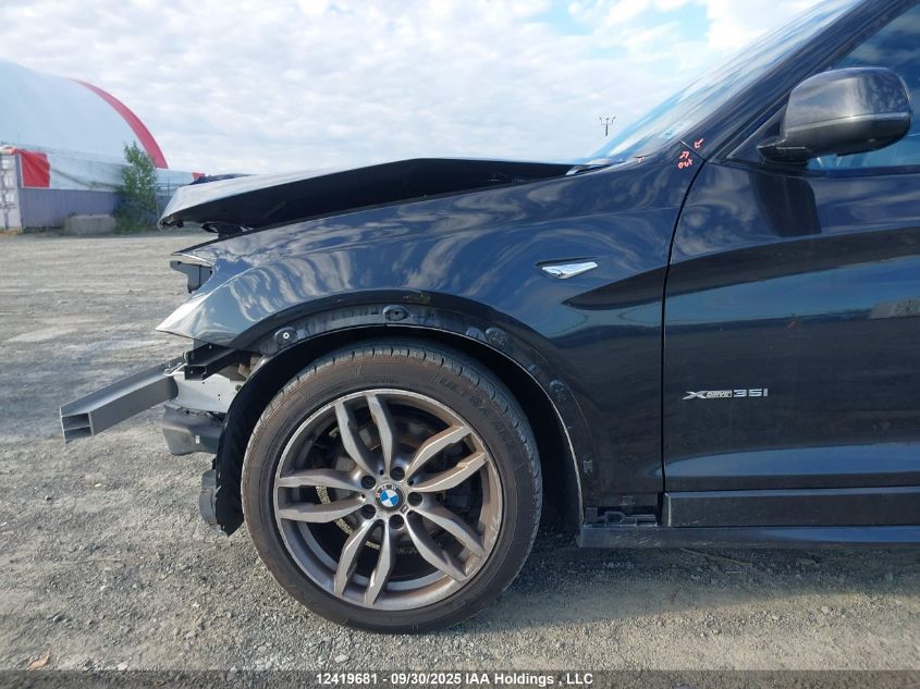 2017 BMW X3 xDrive35I VIN: 5UXWX7C59H0S19099 Lot: 12419681