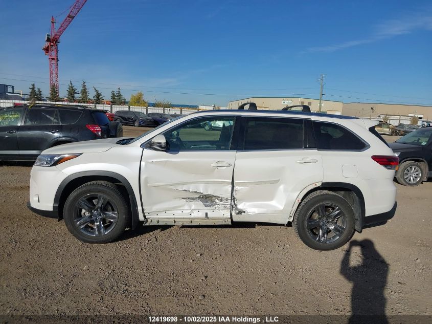 2017 Toyota Highlander Limited VIN: 5TDDZRFH3HS478317 Lot: 12419698
