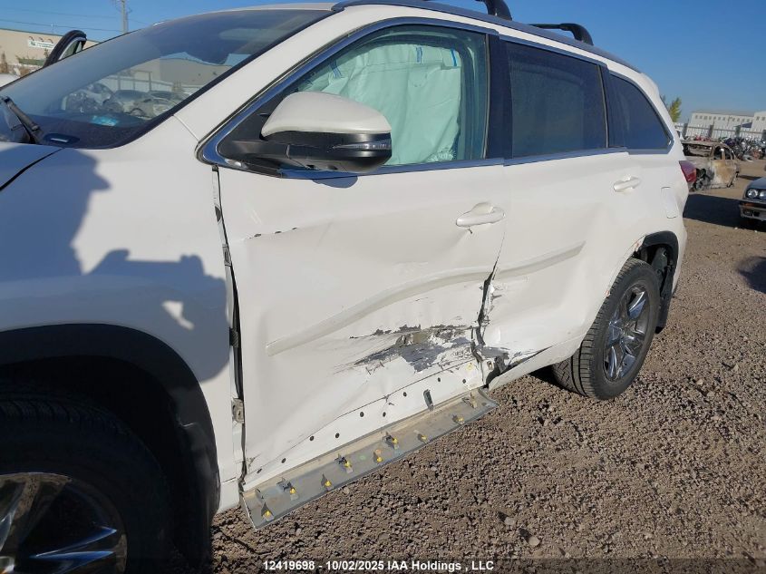 2017 Toyota Highlander Limited VIN: 5TDDZRFH3HS478317 Lot: 12419698