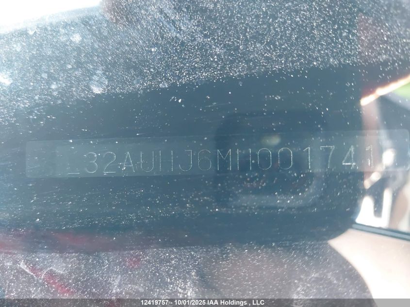 2021 Mitsubishi Mirage VIN: ML32AUHJ6MH001741 Lot: 12419757