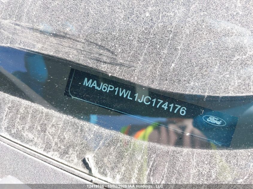 2018 Ford Ecosport Titanium VIN: MAJ6P1WL1JC174176 Lot: 12419786