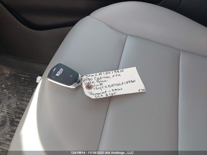 2020 Cadillac Xt4 Luxury VIN: 1GYFZBR46LF123301 Lot: 12419914