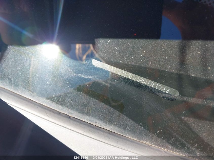 2008 Hyundai Santa Fe Gls VIN: 5NMSG13D08H183744 Lot: 12419956