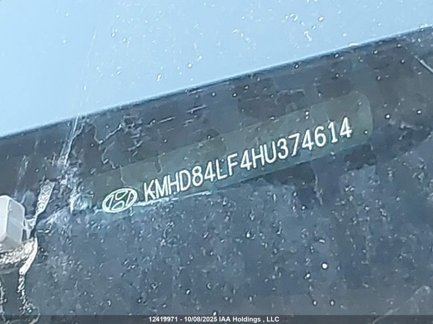 2017 Hyundai Elantra Se/Value/Limited VIN: KMHD84LF4HU374614 Lot: 12419971