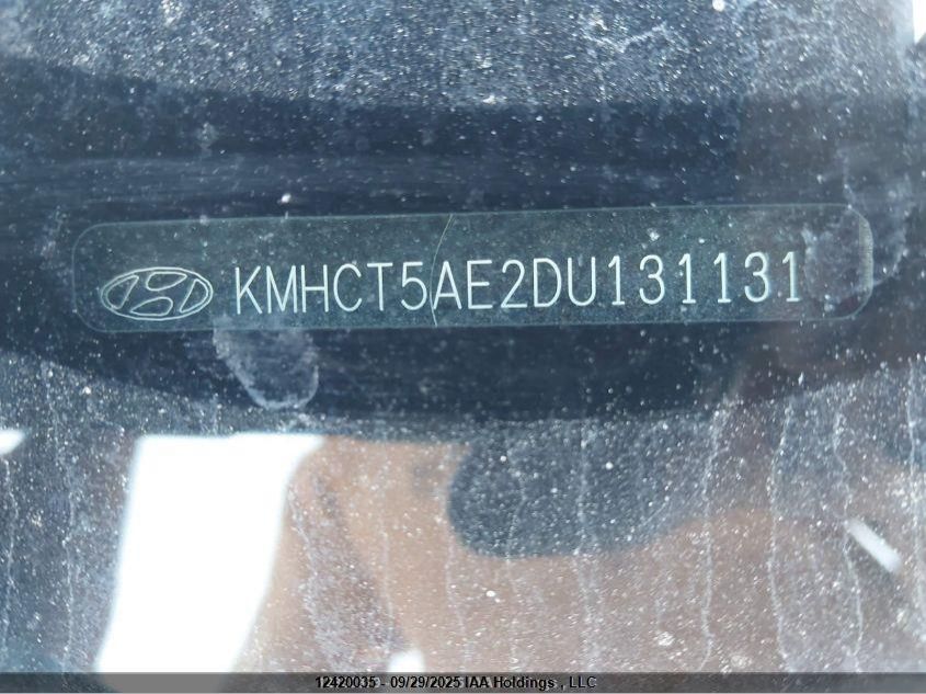 2013 Hyundai Accent L VIN: KMHCT5AE2DU131131 Lot: 12420035