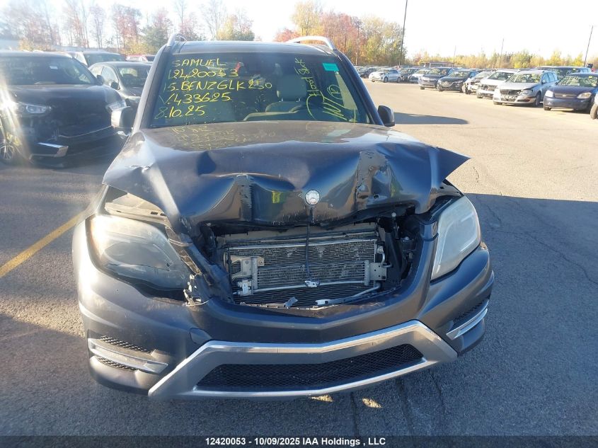 2015 Mercedes-Benz Glk 250 Bluetec 4Matic VIN: WDCGG0EB2FG433625 Lot: 12420053