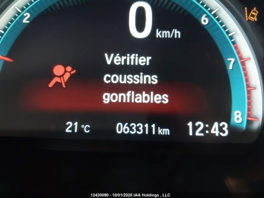 2017 Honda Civic VIN: 2HGFC2F86HH015301 Lot: 12420090