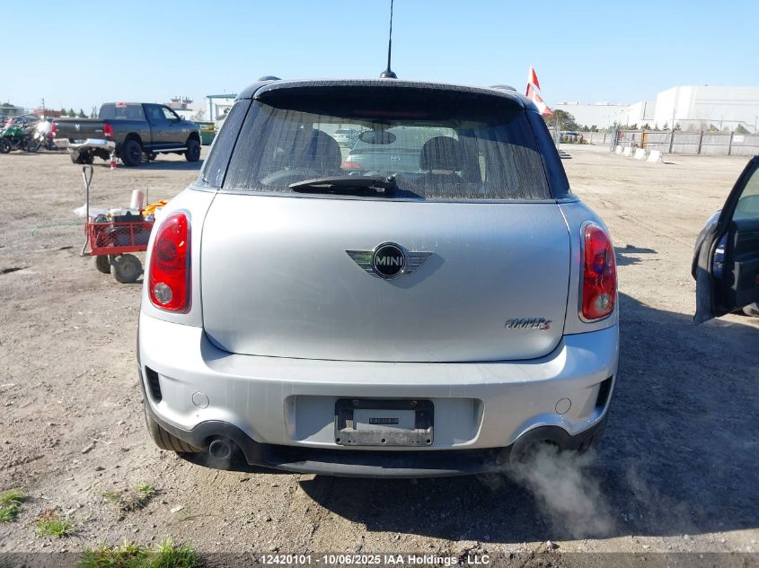 2012 Mini Cooper S Countryman VIN: WMWZC5C57CWL60707 Lot: 12420101