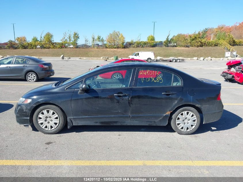 2010 Honda Civic VIN: 2HGFA1F22AH013689 Lot: 12420112