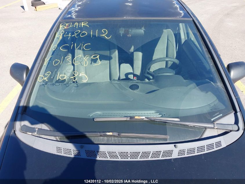 2010 Honda Civic VIN: 2HGFA1F22AH013689 Lot: 12420112