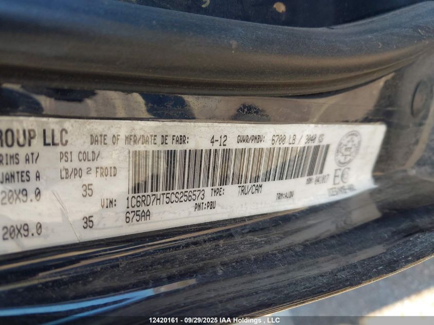 2012 Ram 1500 Sport VIN: 1C6RD7HT5CS256573 Lot: 12420161