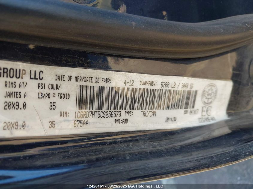 2012 Ram 1500 Sport VIN: 1C6RD7HT5CS256573 Lot: 12420161