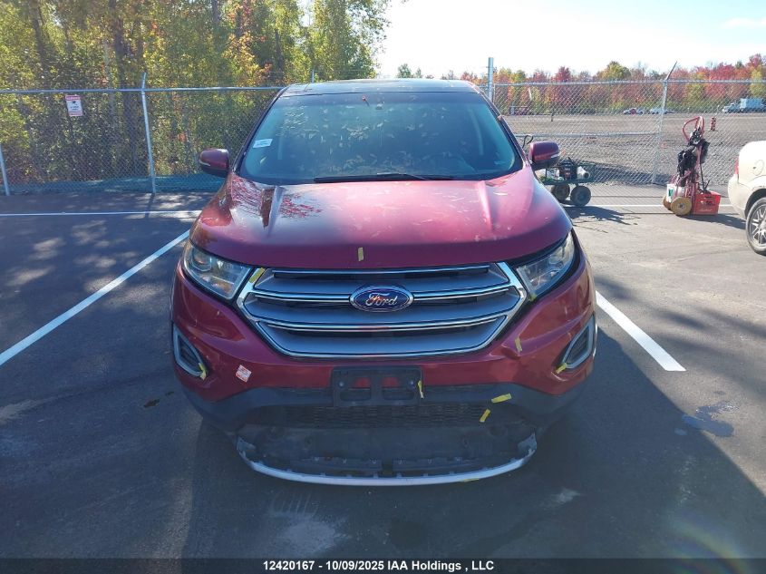 2017 Ford Edge Titanium VIN: 2FMPK4K80HBB70075 Lot: 12420167