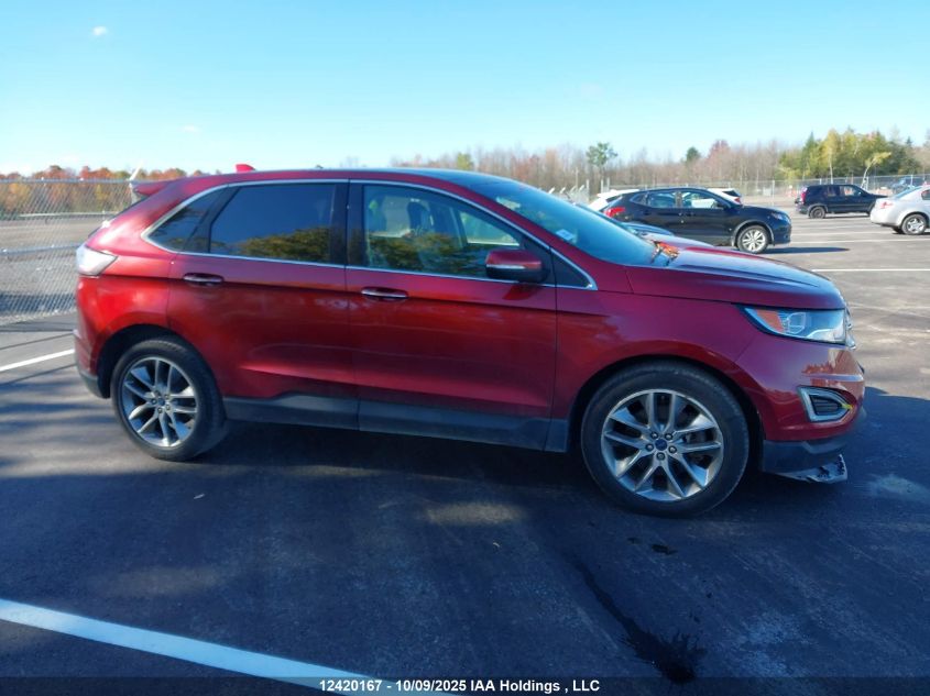 2017 Ford Edge Titanium VIN: 2FMPK4K80HBB70075 Lot: 12420167