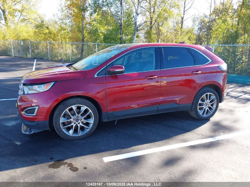 2017 Ford Edge Titanium VIN: 2FMPK4K80HBB70075 Lot: 12420167