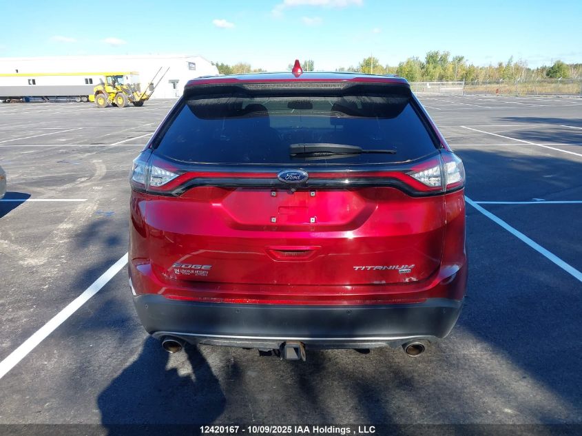2017 Ford Edge Titanium VIN: 2FMPK4K80HBB70075 Lot: 12420167