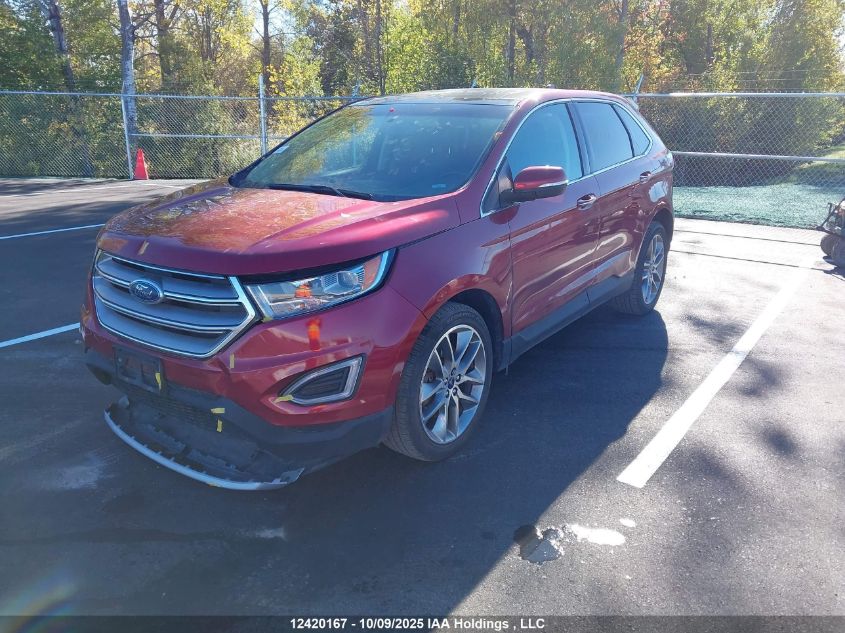 2017 Ford Edge Titanium VIN: 2FMPK4K80HBB70075 Lot: 12420167