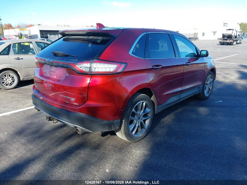 2017 Ford Edge Titanium VIN: 2FMPK4K80HBB70075 Lot: 12420167